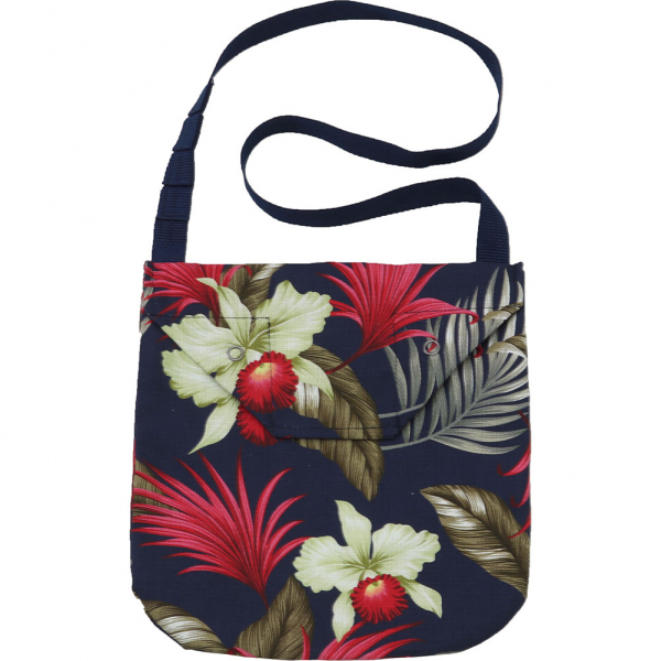 Shoulder Pouch Hawaiian Floral Java Cloth image