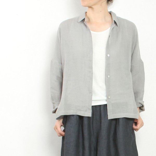 linen wide shirt image