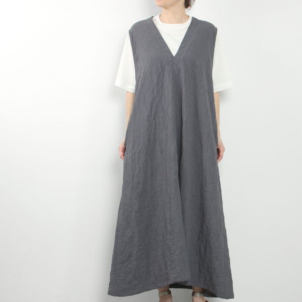 Sleeveless V Wide Dress image