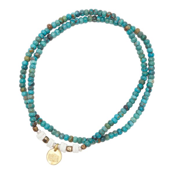2Way BEADS BRACELET&ANKLET TURQUOISE image
