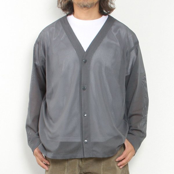 V-Neck Cardigan Knit Mesh image