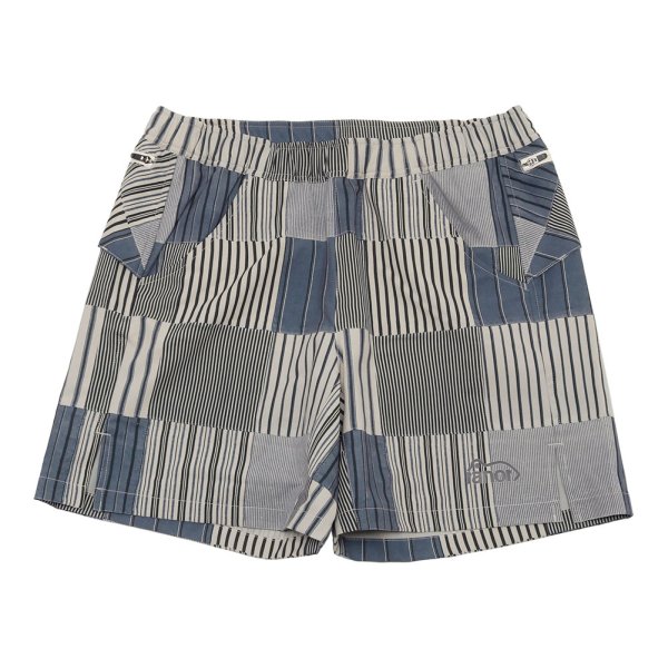 STRIPE PATCH WORK MIDDLE SHORT image
