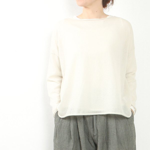 wool cashmere boat neck pullover