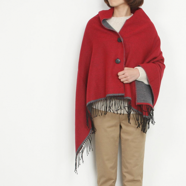 リバーシブルポンチョ