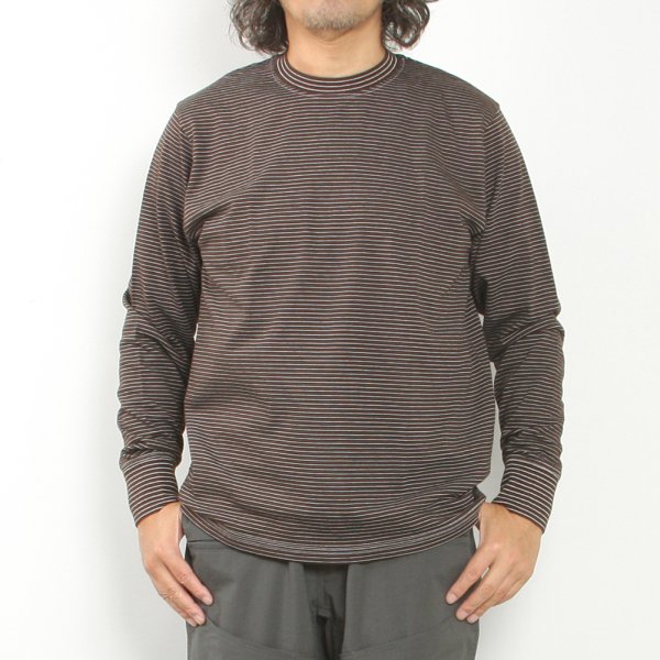 NEW BASIC GARMENT DYED BORDER LONG SLEEVE image