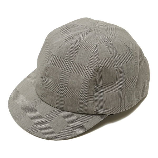 silicon coating glen check little brim cap image