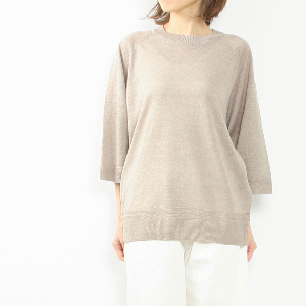 トップス evam eva E243K077 wool pullover evam eva エヴァムエヴァ ファインメリノ ウール ニット プル