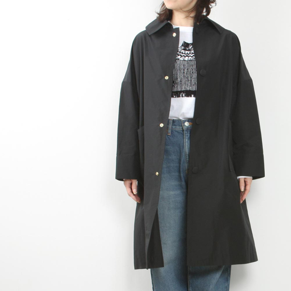 Honnete[オネット]ノーカラーショートコート NO COLLAR SHORT COAT 