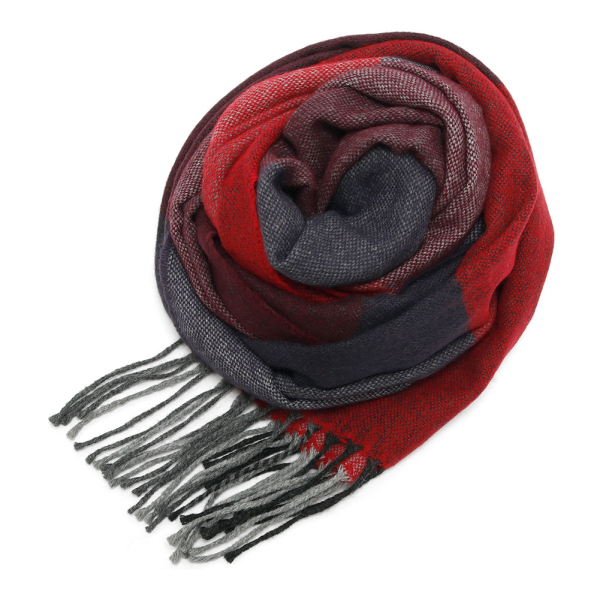 チェックマフラー