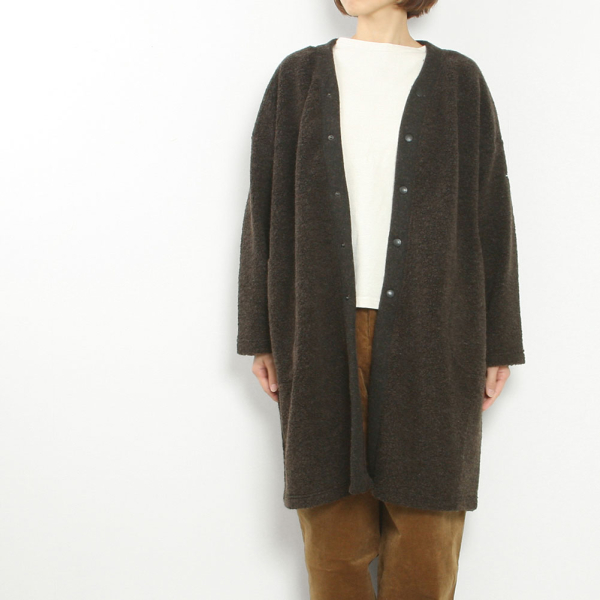 パイルロングカーディガン