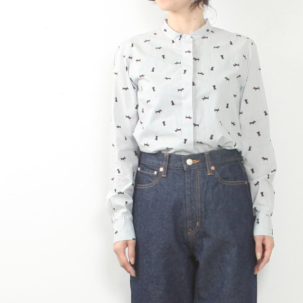 C.T STAND COLLAR SHIRT image