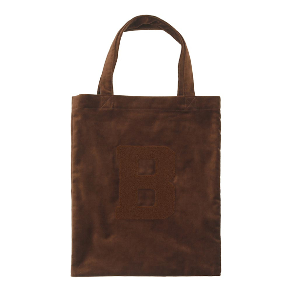 B.B.VELVET LETTERED TOTE BAG image