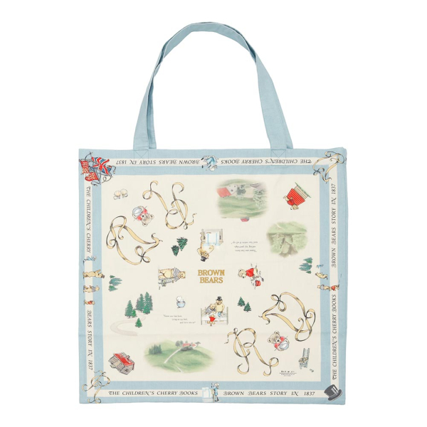 BROWN BEARS PANEL TOTE BAG image