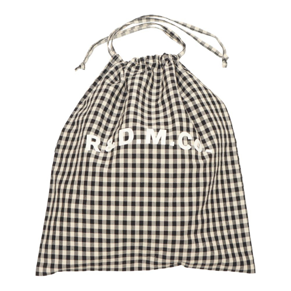 GINGHAM CHECK DRAWS TRING BAG (L) image