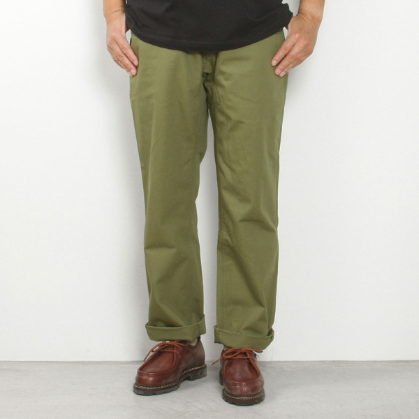 SASSAFRAS[ササフラス]Wheel Barrow Pants Military Satin SF