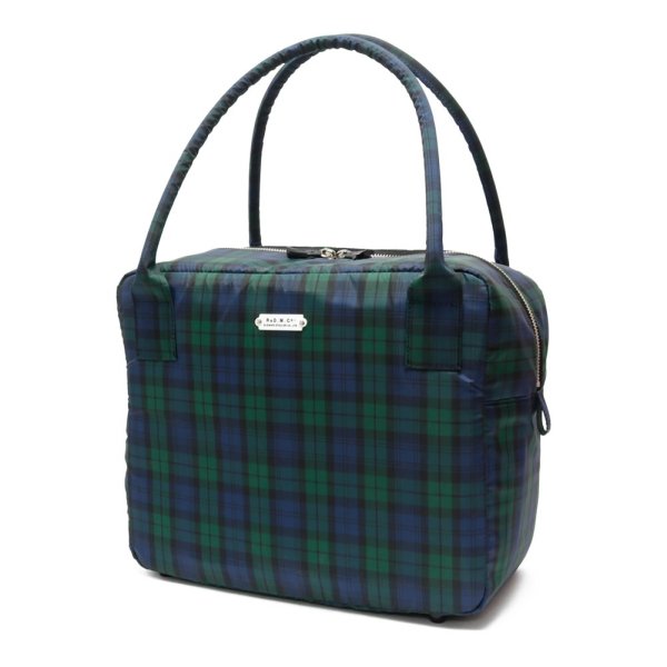 TARTAN CHECK GROCERY BOSTON BAG image