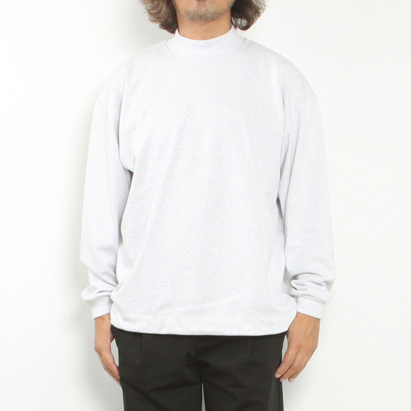 DRAWST MOCK NECK COTTON LONGTEE image