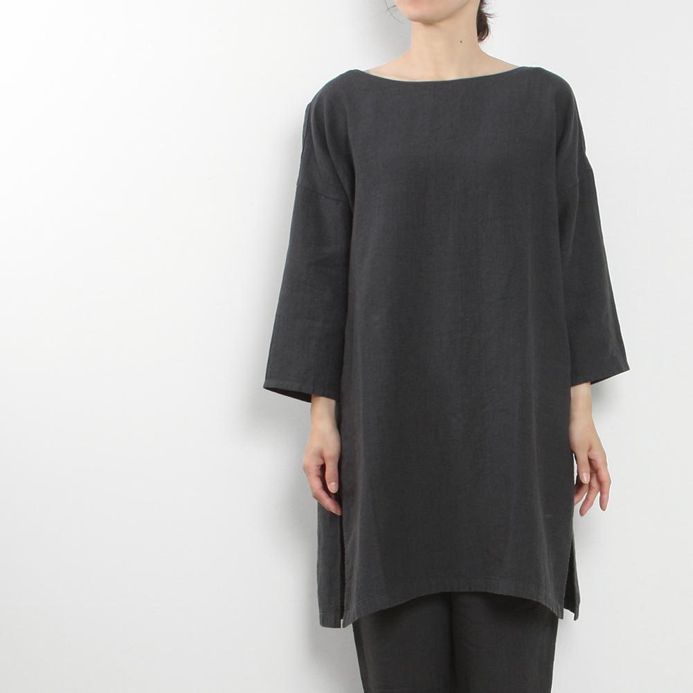 evam eva vie[エヴァムエヴァヴィー]linen tunic V221T962 << MIDLAND