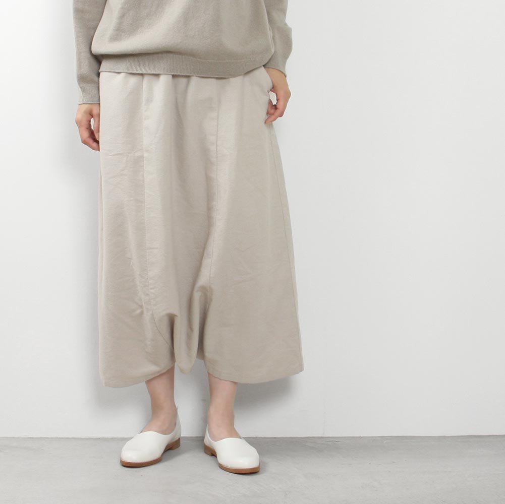 evam eva / flannel cotton sarrouel pants