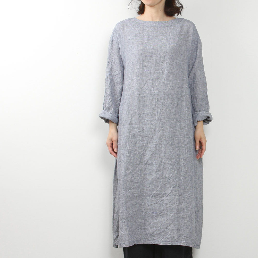 Honnete[オネット]Crew Neck Smock Dress HO*23SS OP32 << MIDLAND