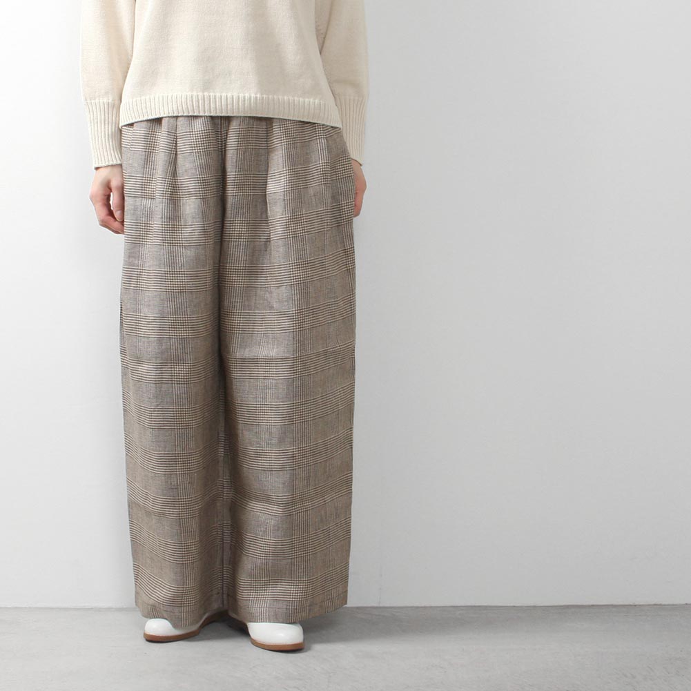 Honnete[オネット]Tuck Easy Pants HO-23SS P18 << MIDLAND SHIP