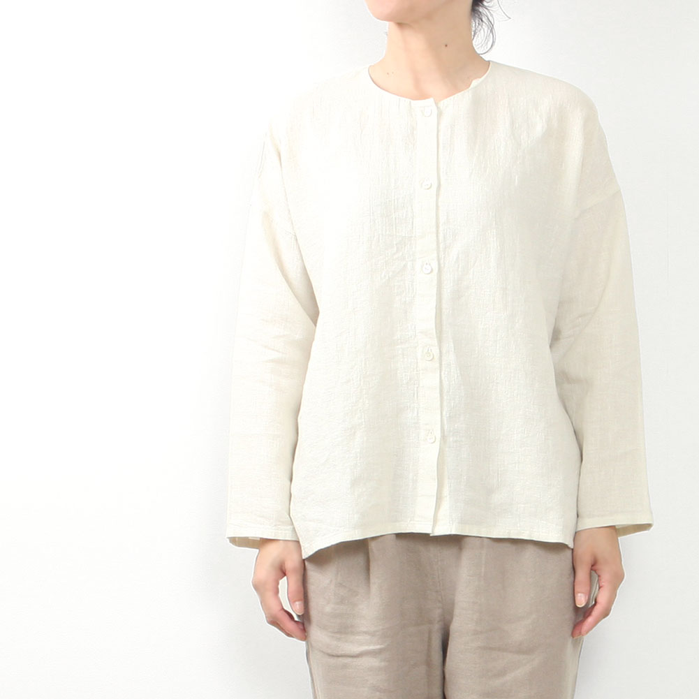 evam eva[エヴァムエヴァ]water linen shirts E233T010 << MIDLAND