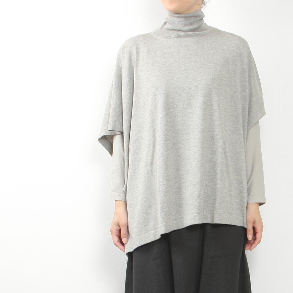 evam eva[エヴァムエヴァ]high gauge poncho E233K048 << MIDLAND SHIP