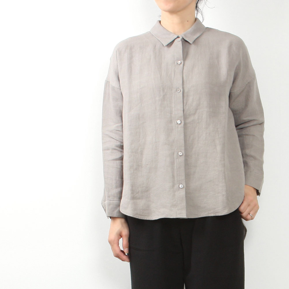 evam eva[エヴァムエヴァ]linen shirts E233T064 << MIDLAND SHIP