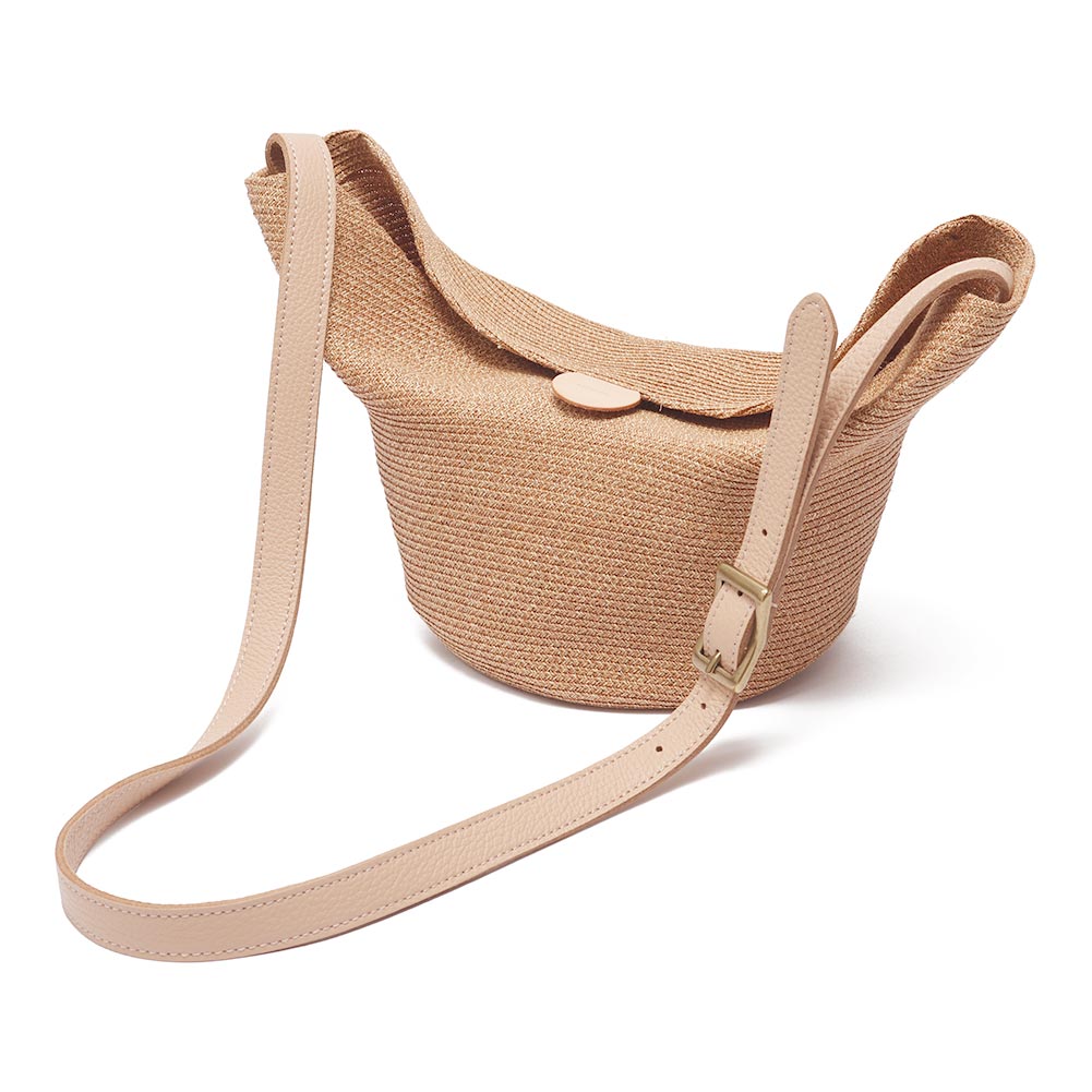 mature ha. [マチュアーハ]paper abaca braid bag small shoulder