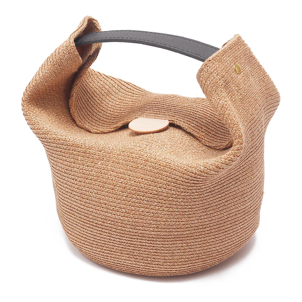 mature ha. [マチュアーハ]paper abaca braid bag small handle 