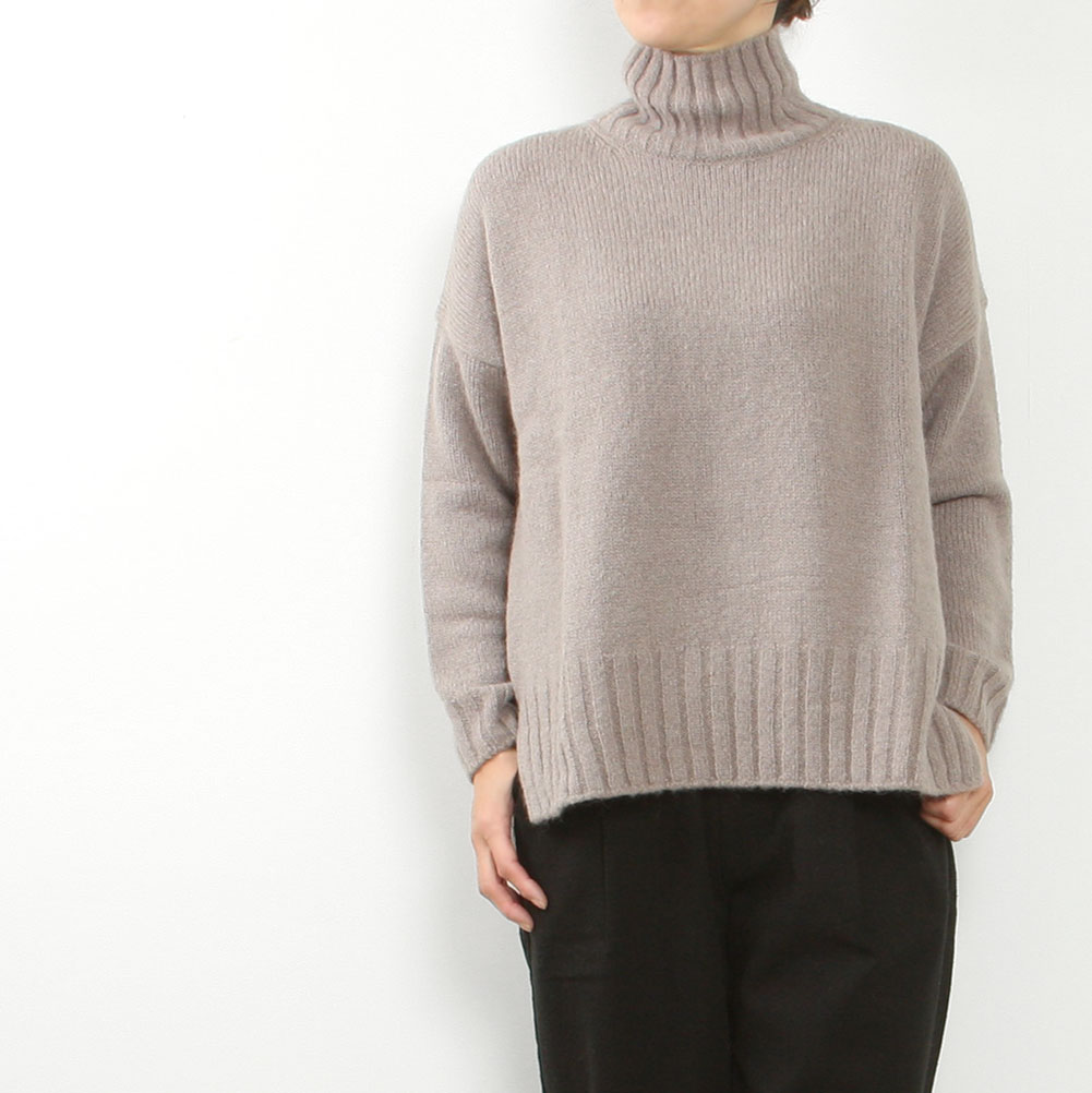 クーポン対象」 evam eva[エヴァムエヴァ]alpaca wool turtleneck