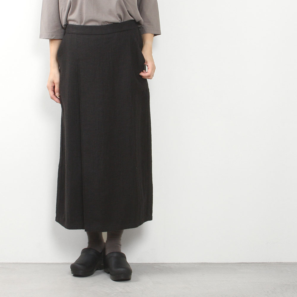 evam eva vie[エヴァムエヴァヴィー]linen wool skirt V233T910