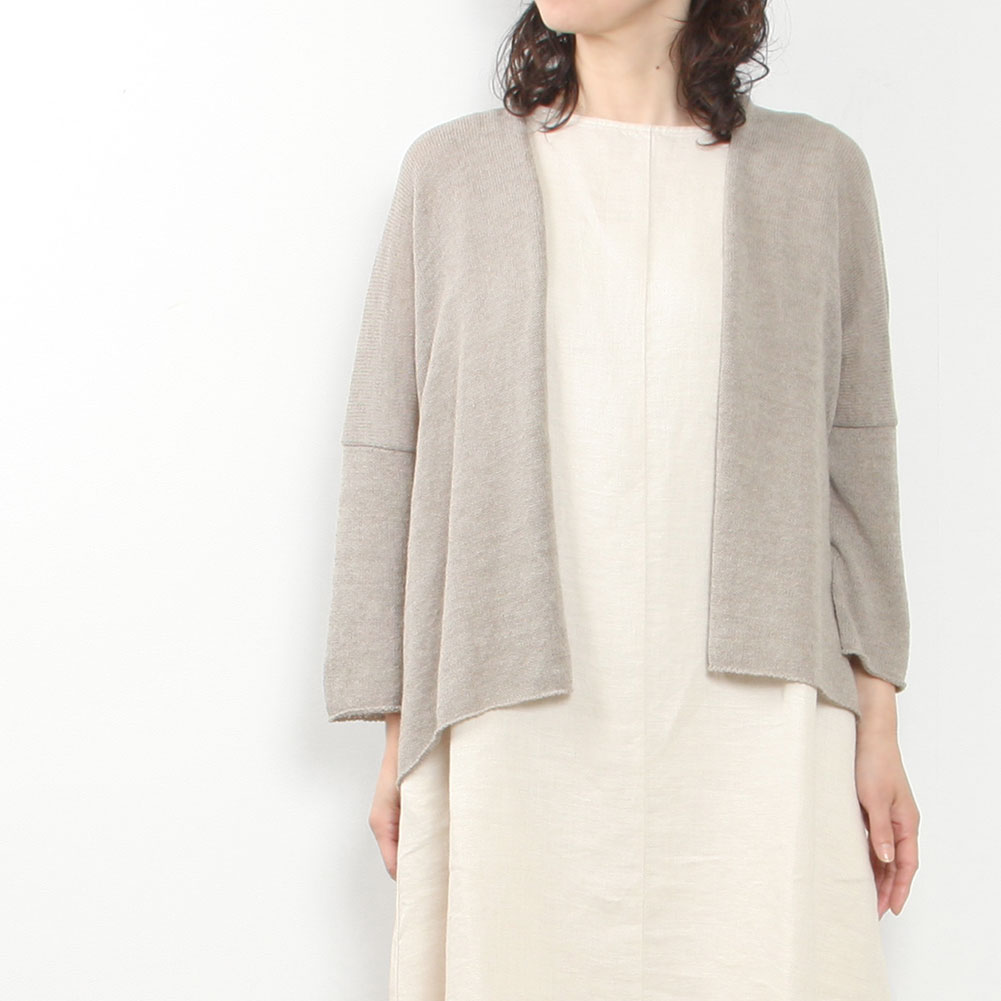 evam eva[エヴァムエヴァ]linen coil cardigan E241K190 << MIDLAND 