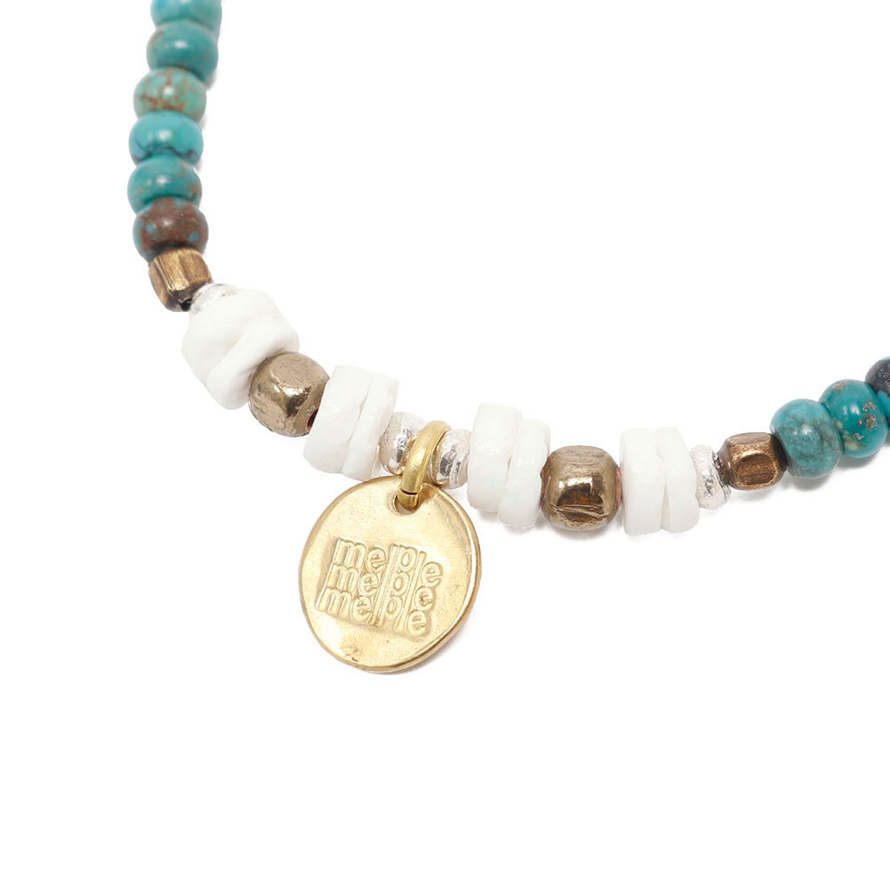 2Way BEADS BRACELET&ANKLET TURQUOISE item