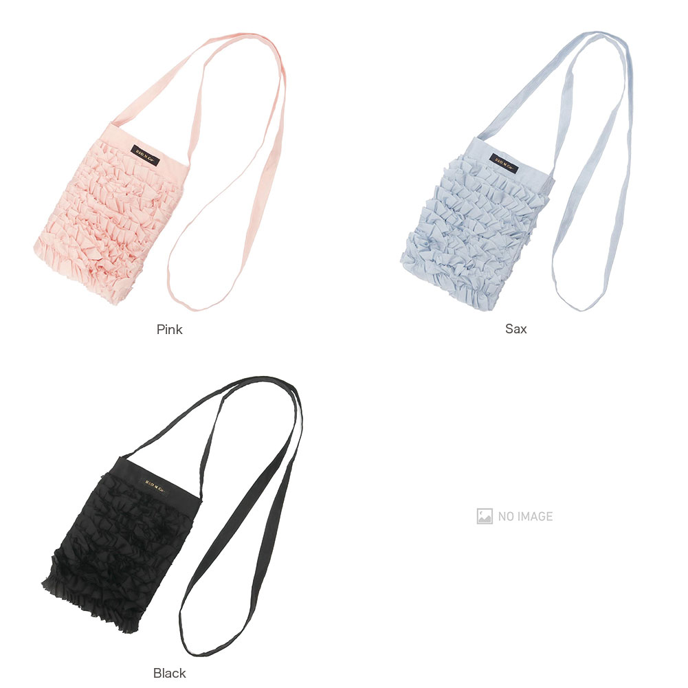 PLAIN SILK FRILL POCHETTE item