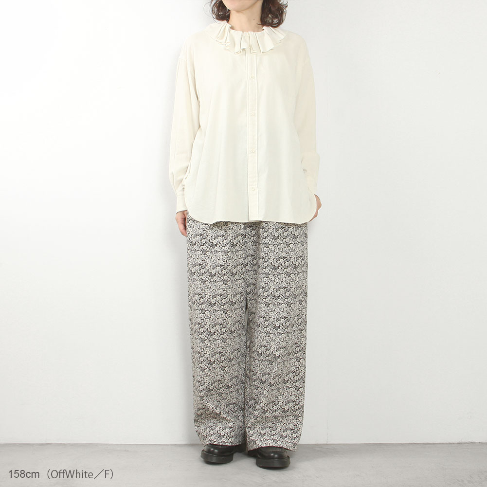 COTTON RAYON ����ĥ�����RUFFLE COLLAR BLOUSE item