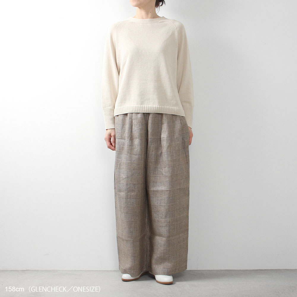 Honnete[オネット]Tuck Easy Pants HO-23SS P18 << MIDLAND SHIP