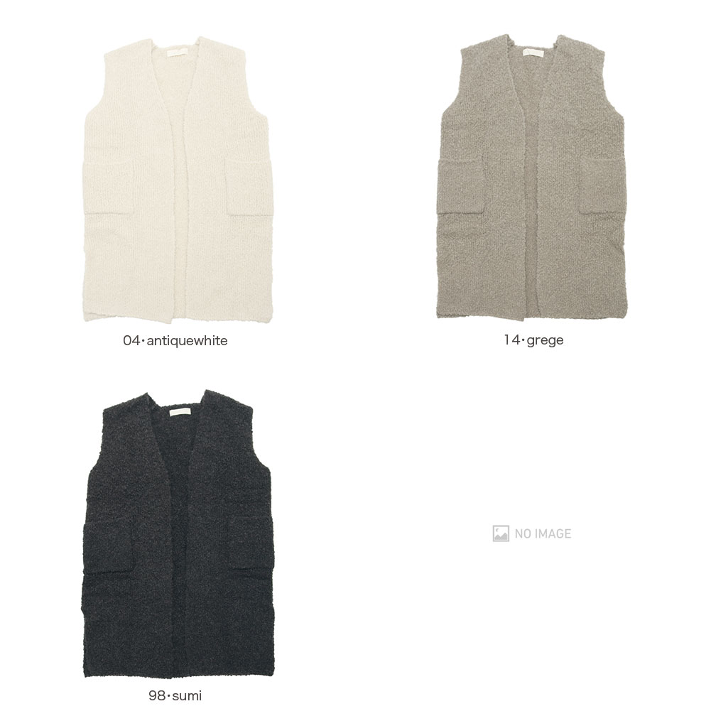 alpaca wool long vest item