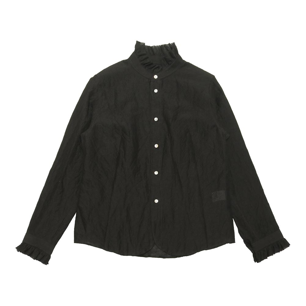 SHADING CHECK FRILL COLLAR SHIRT item
