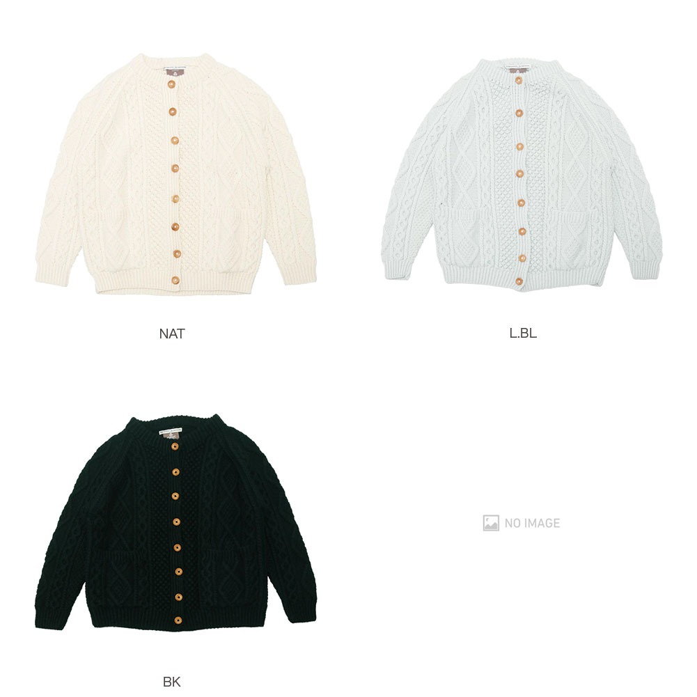 kennedy Crew Neck Aran knit Cadigan item