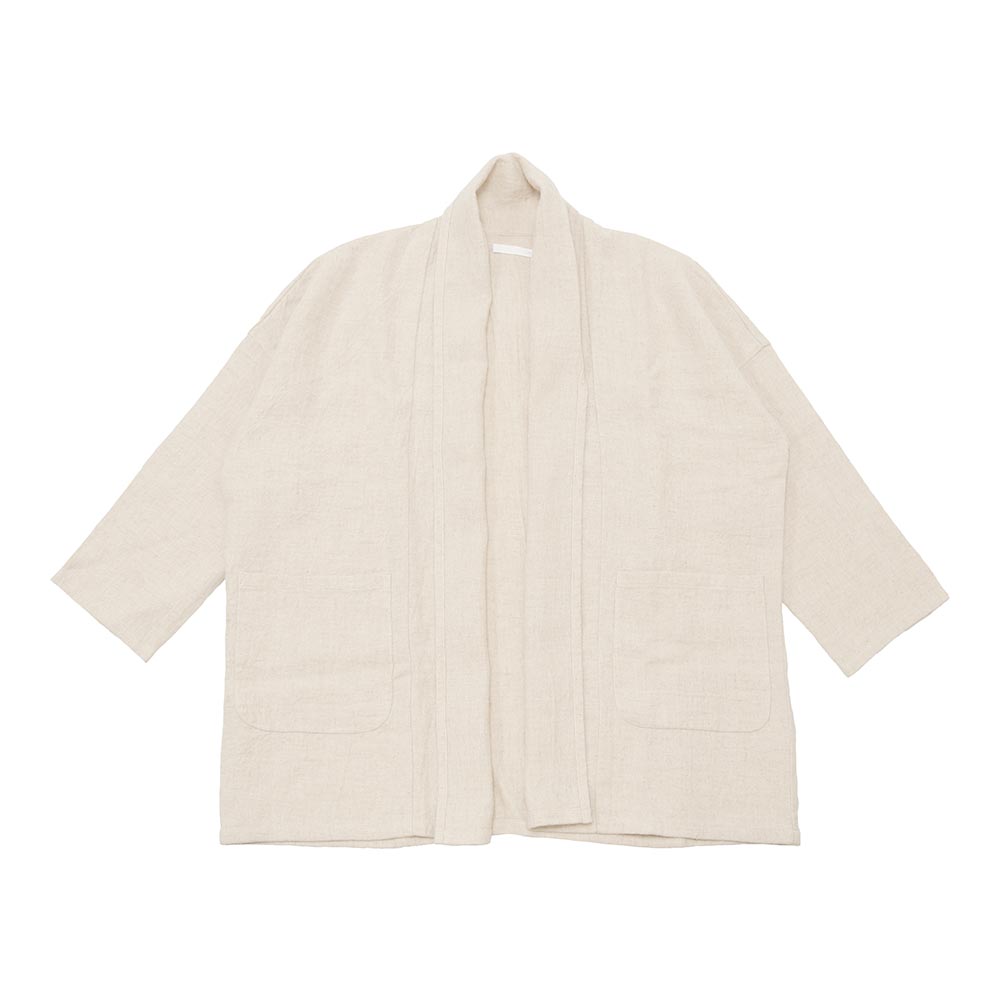 evam eva vie[エヴァムエヴァヴィー]linen wool short robe V233T908