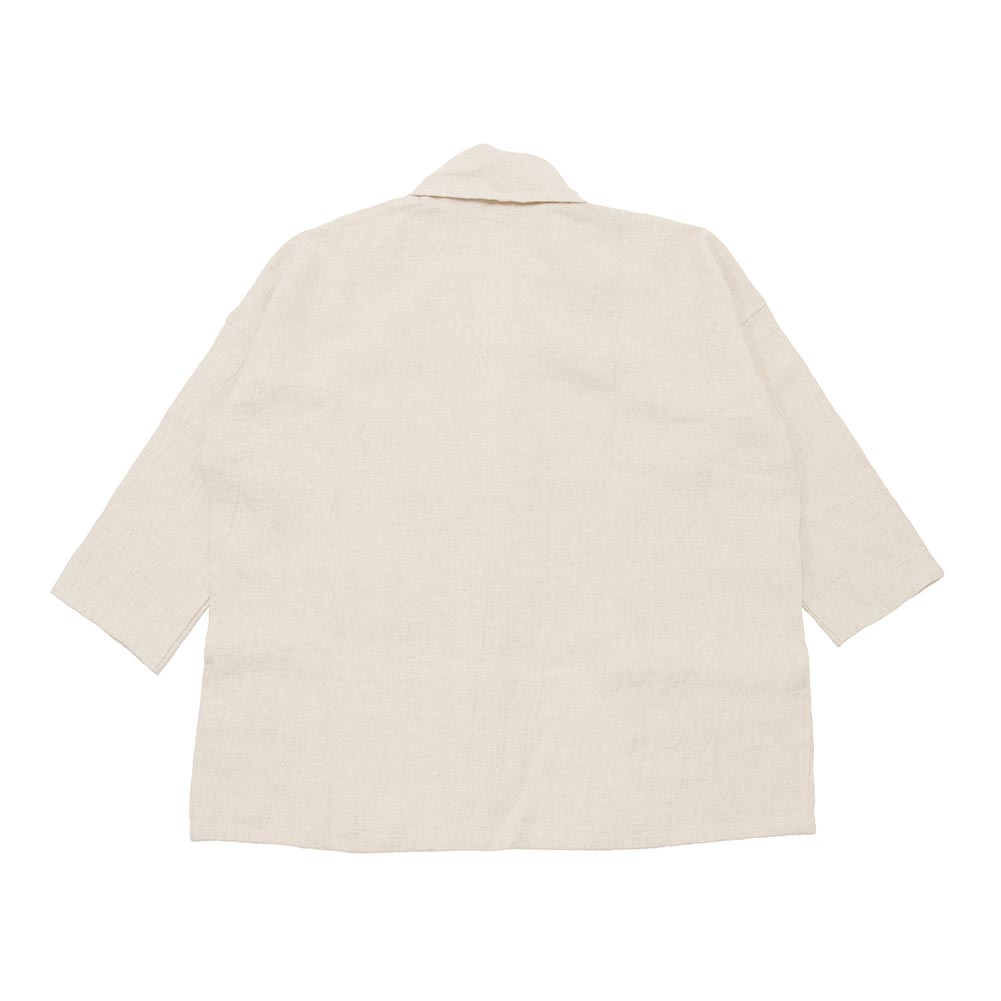 evam eva vie[エヴァムエヴァヴィー]linen wool short robe