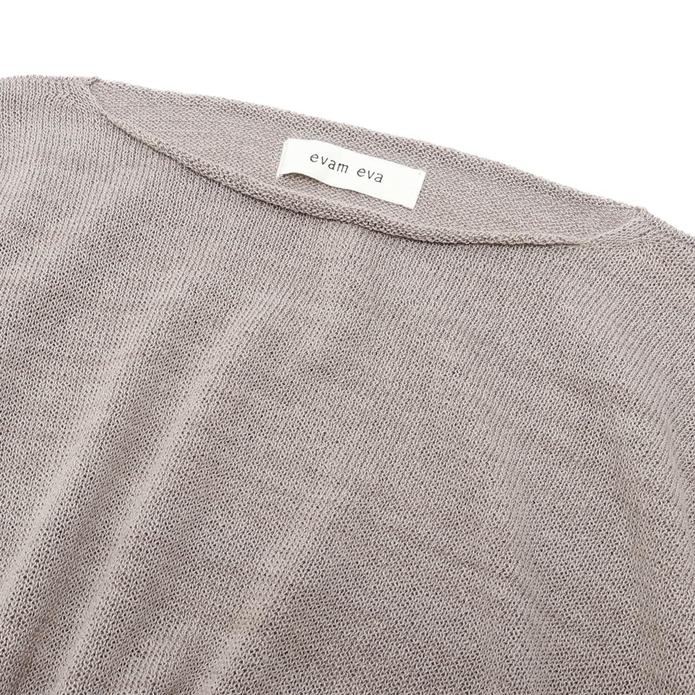 evam eva[エヴァムエヴァ]linen coil pullover E241K189