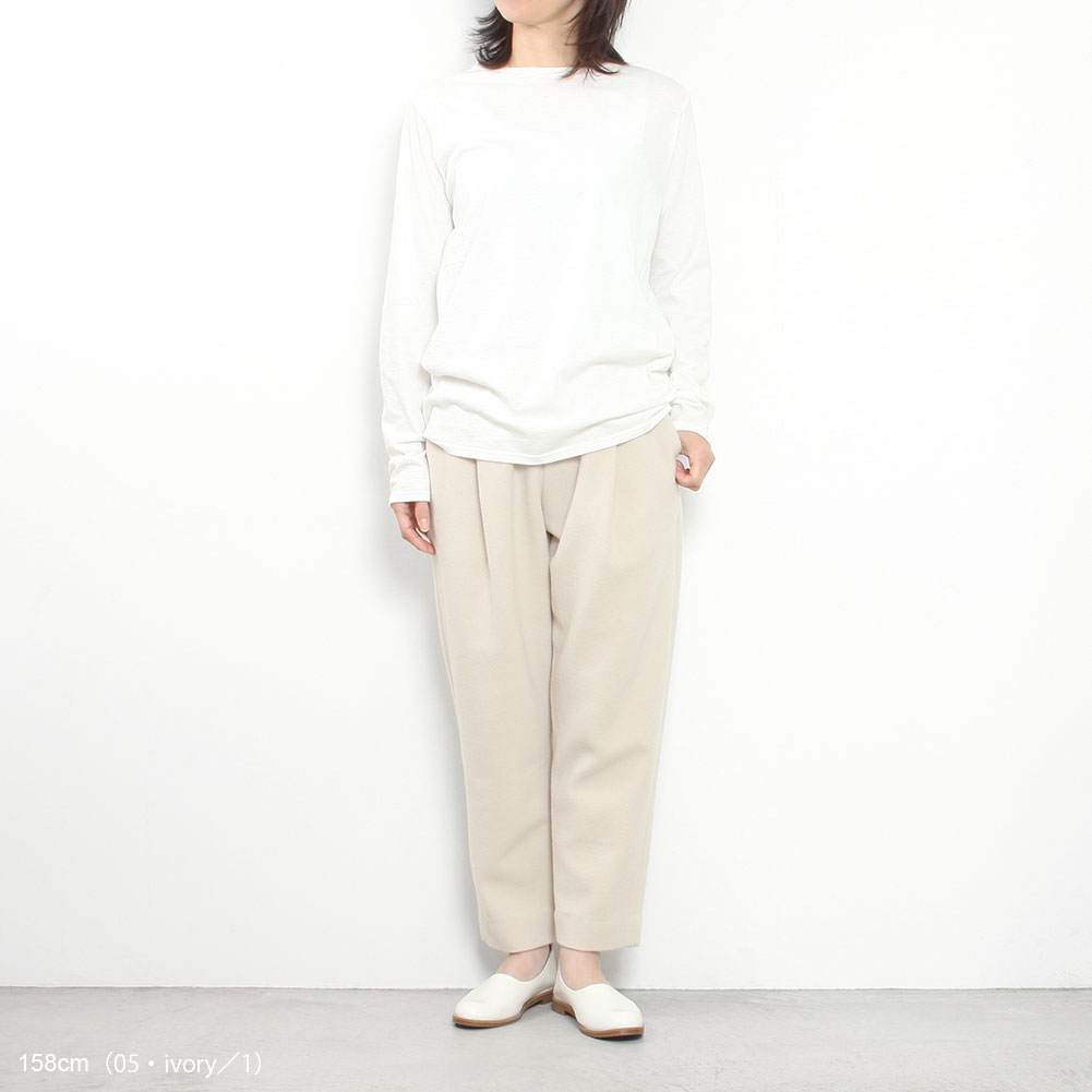 evam eva[エヴァムエヴァ]wool tuck pants E233T183 << MIDLAND  SHIP［ミッドランドシップ］Lifestyle select shop