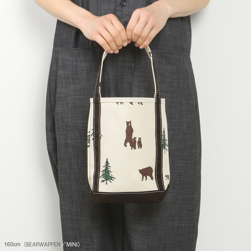 バッグ TEMBEA BAGUETTE TOTE PRINT-BEAR TEMBEA BAGUETTE TOTE MINI／BEAR（ワッペン付き）｜バッグ